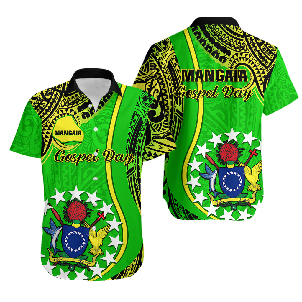 Polynesian Pride Cook Islands Hawaiian Shirt Mangaia Gospel Day Green Version LT14 Green - Polynesian Pride