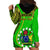 Polynesian Pride Cook Islands Hoodie Dress Mangaia Gospel Day Green Version LT14 - Polynesian Pride