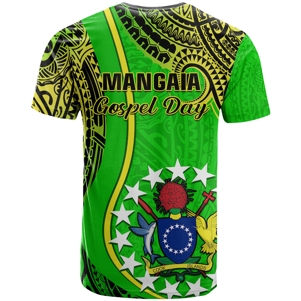 Polynesian Pride Cook Islands T Shirt Mangaia Gospel Day Green Version LT14 - Polynesian Pride