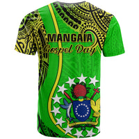 Polynesian Pride Cook Islands T Shirt Mangaia Gospel Day Green Version LT14 - Polynesian Pride