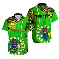 Personalised Cook Islands Hawaiian Shirt Mangaia Gospel Day Green Version LT14 Green - Polynesian Pride