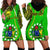 Personalised Cook Islands Hoodie Dress Mangaia Gospel Day Green Version LT14 Green - Polynesian Pride