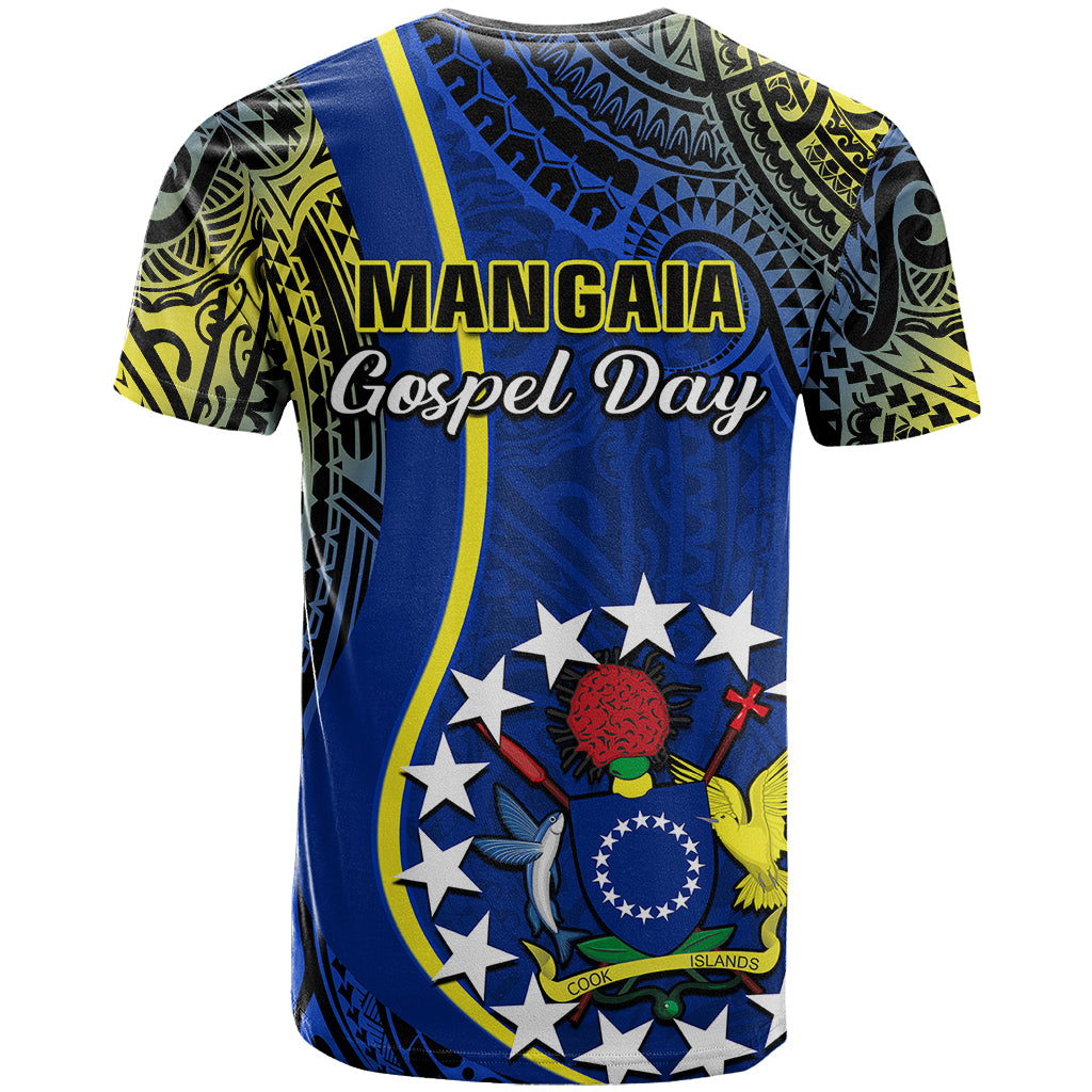 Polynesian Pride Cook Islands T Shirt Mangaia Gospel Day Blue Version LT14 - Polynesian Pride