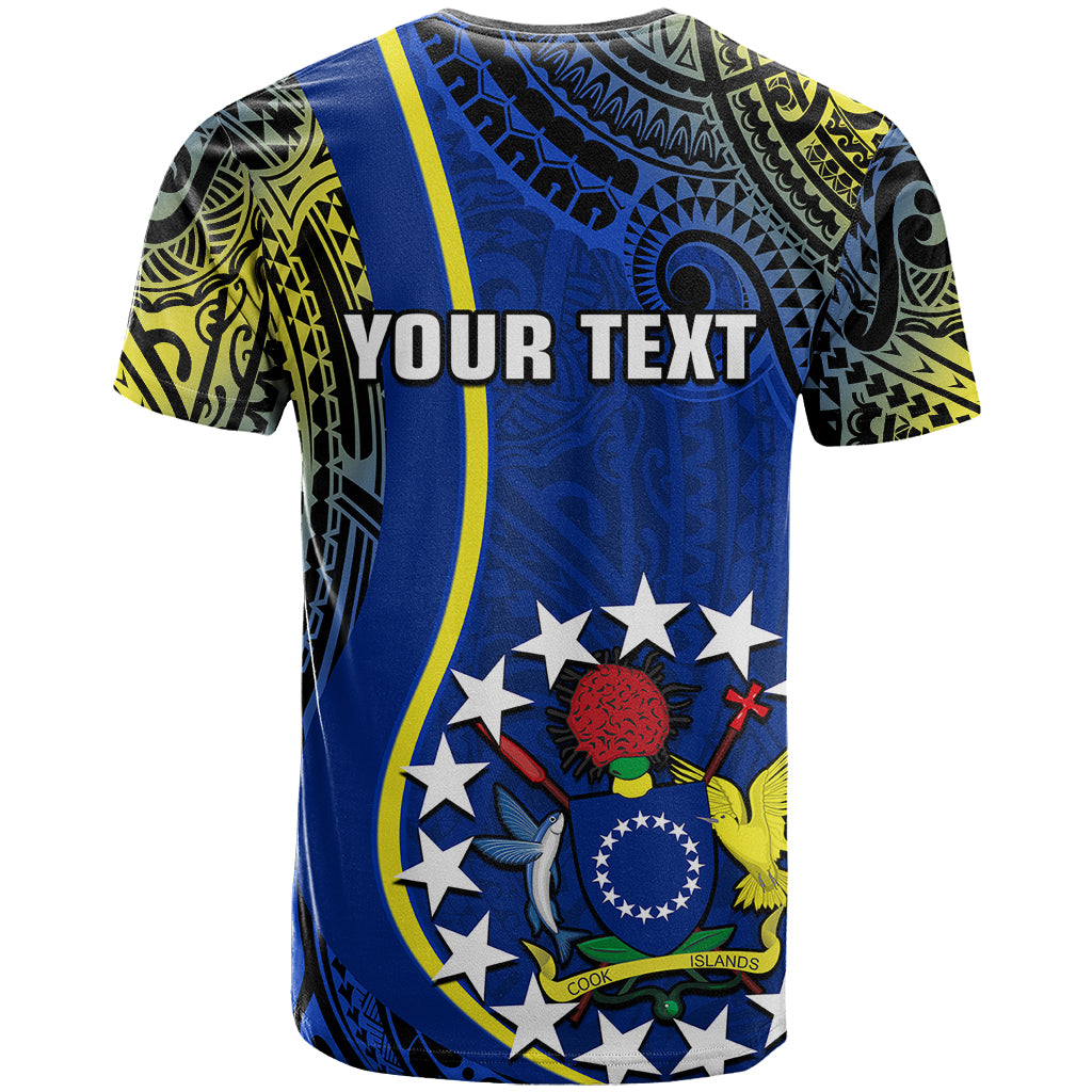 Custom Cook Islands T Shirt Mangaia Gospel Day Blue Version LT14 - Polynesian Pride