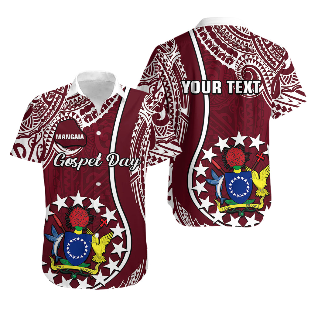 Personalised June 15 Mangaia Gospel Day Mangaia Cook Islands Hawaiian Shirt Maroon Version LT14 Maroon - Polynesian Pride
