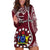 Personalised June 15 Mangaia Gospel Day Mangaia Cook Islands Hoodie Dress Maroon Version LT14 - Polynesian Pride