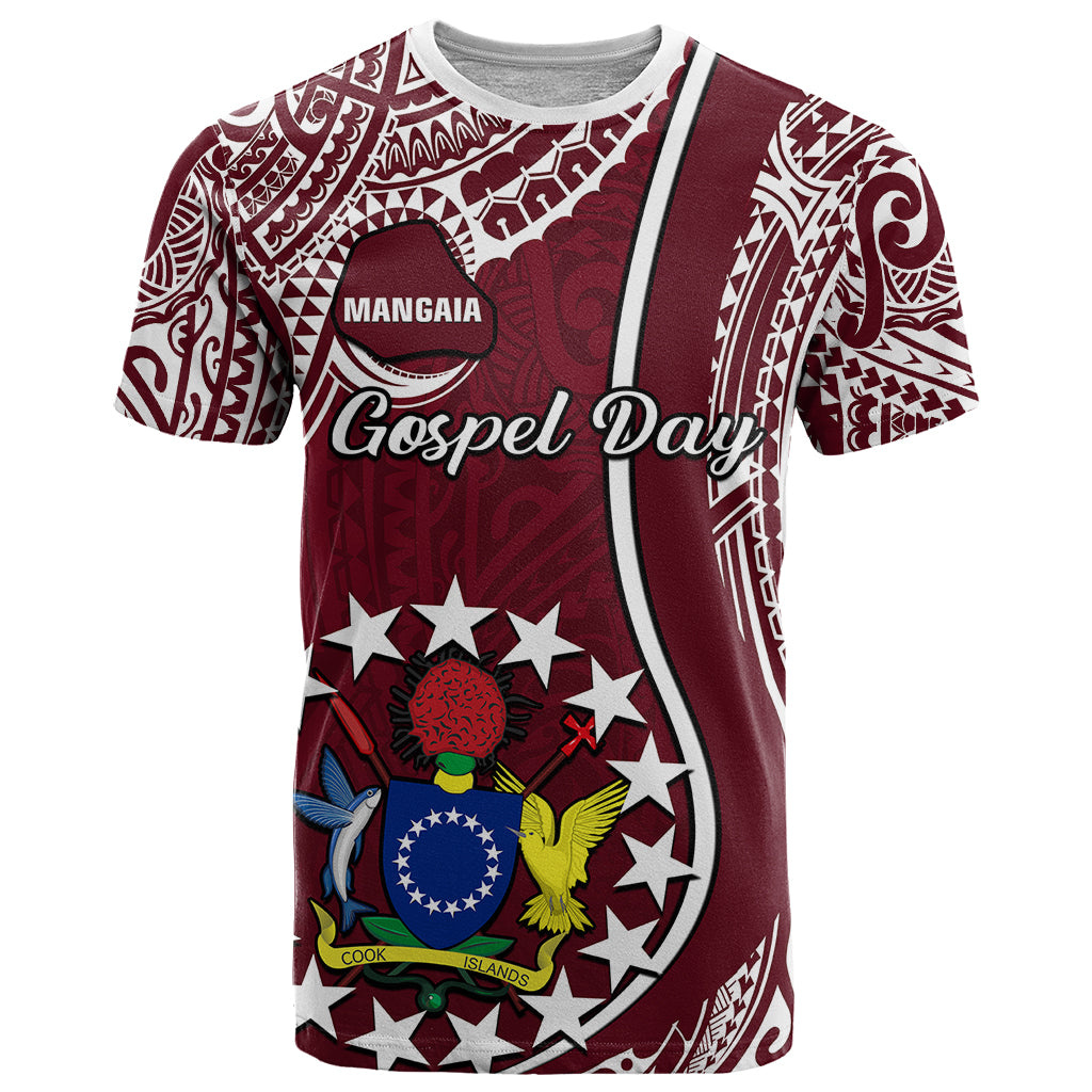 Custom June 15 Mangaia Gospel Day Mangaia Cook Islands T Shirt Maroon Version LT14 Maroon - Polynesian Pride