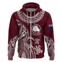 Custom Mangaia Cook Islands Hoodie Polynesian Sea Turtle LT14 - Polynesian Pride