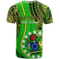 Polynesian Pride Cook Islands T Shirt Kuki Airani Coat Of Arms LT14 - Polynesian Pride