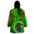 Personalised Cook Islands Wearable Blanket Hoodie Kuki Airani Coat Of Arms LT14 - Polynesian Pride