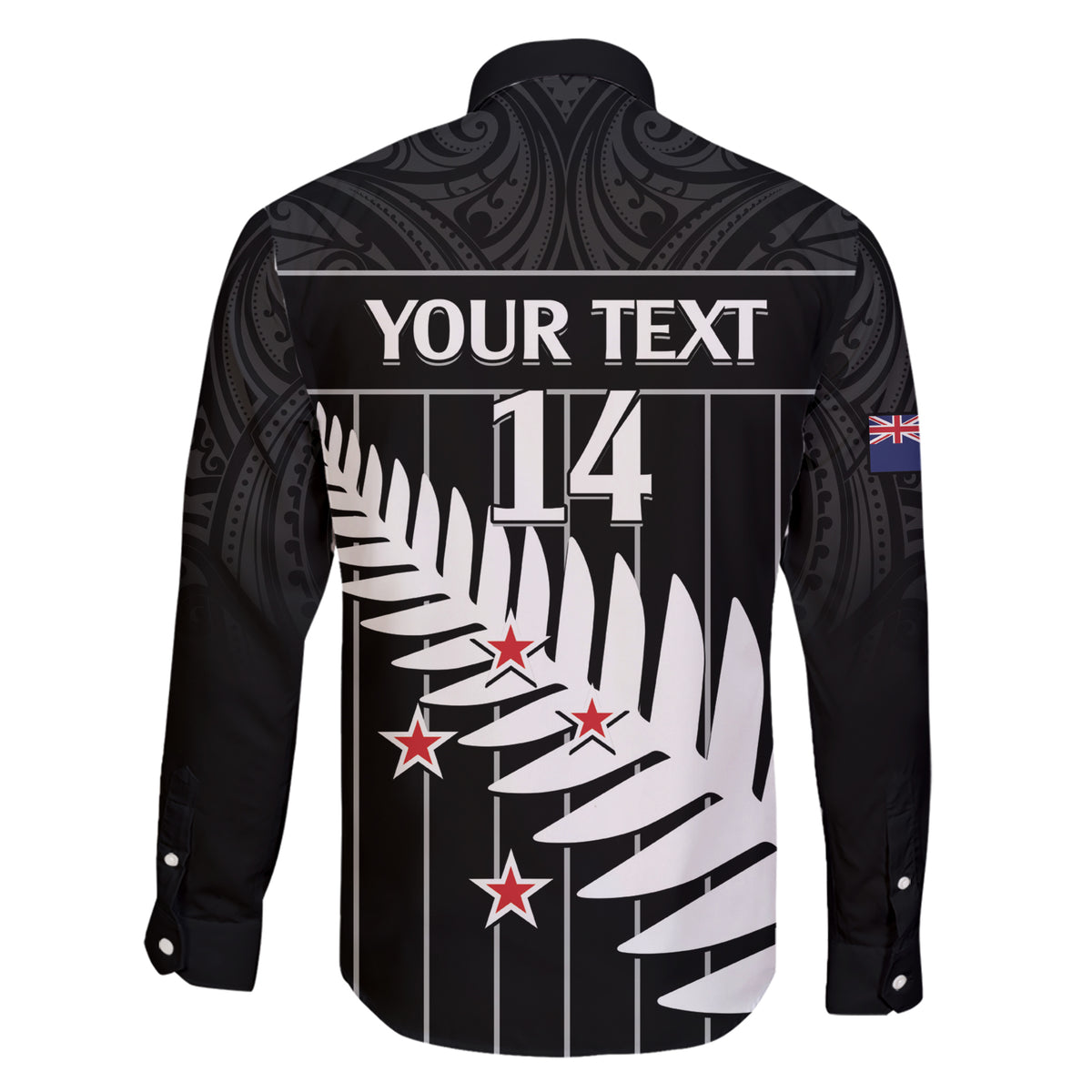 Custom New Zealand Silver Fern Cricket Family Matching Short Sleeve Bodycon Dress and Hawaiian Shirt Aotearoa Maori Go Black Cap LT14 - Polynesian Pride