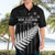 Custom New Zealand Silver Fern Cricket Hawaiian Shirt Aotearoa Maori Go Black Cap