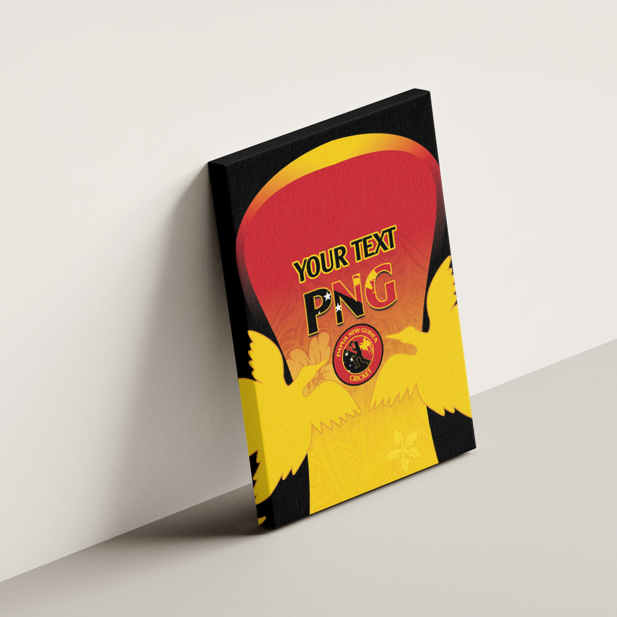 Custom Papua New Guinea Cricket Canvas Wall Art 2024 Go PNG