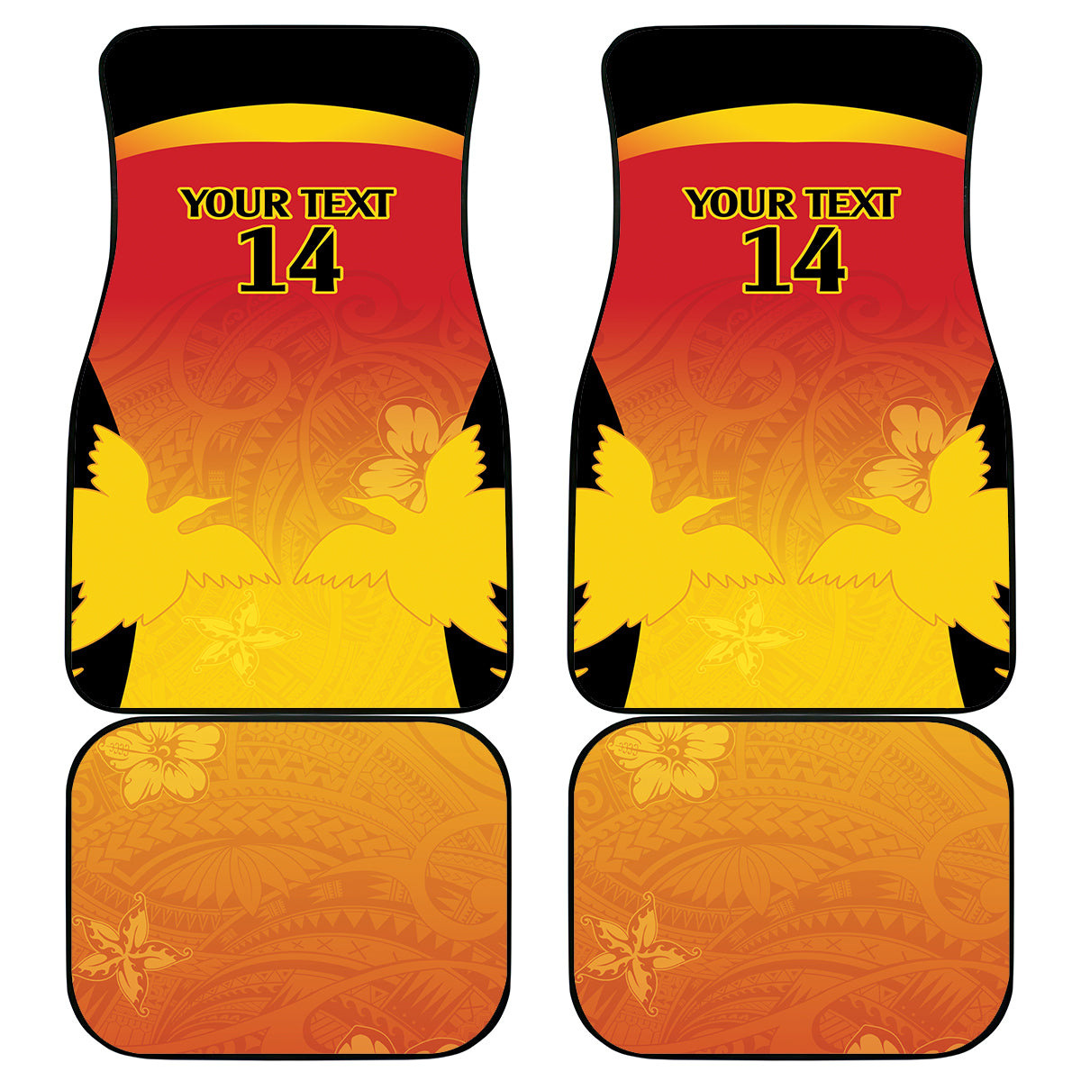 Custom Papua New Guinea Cricket Car Mats 2024 Go PNG
