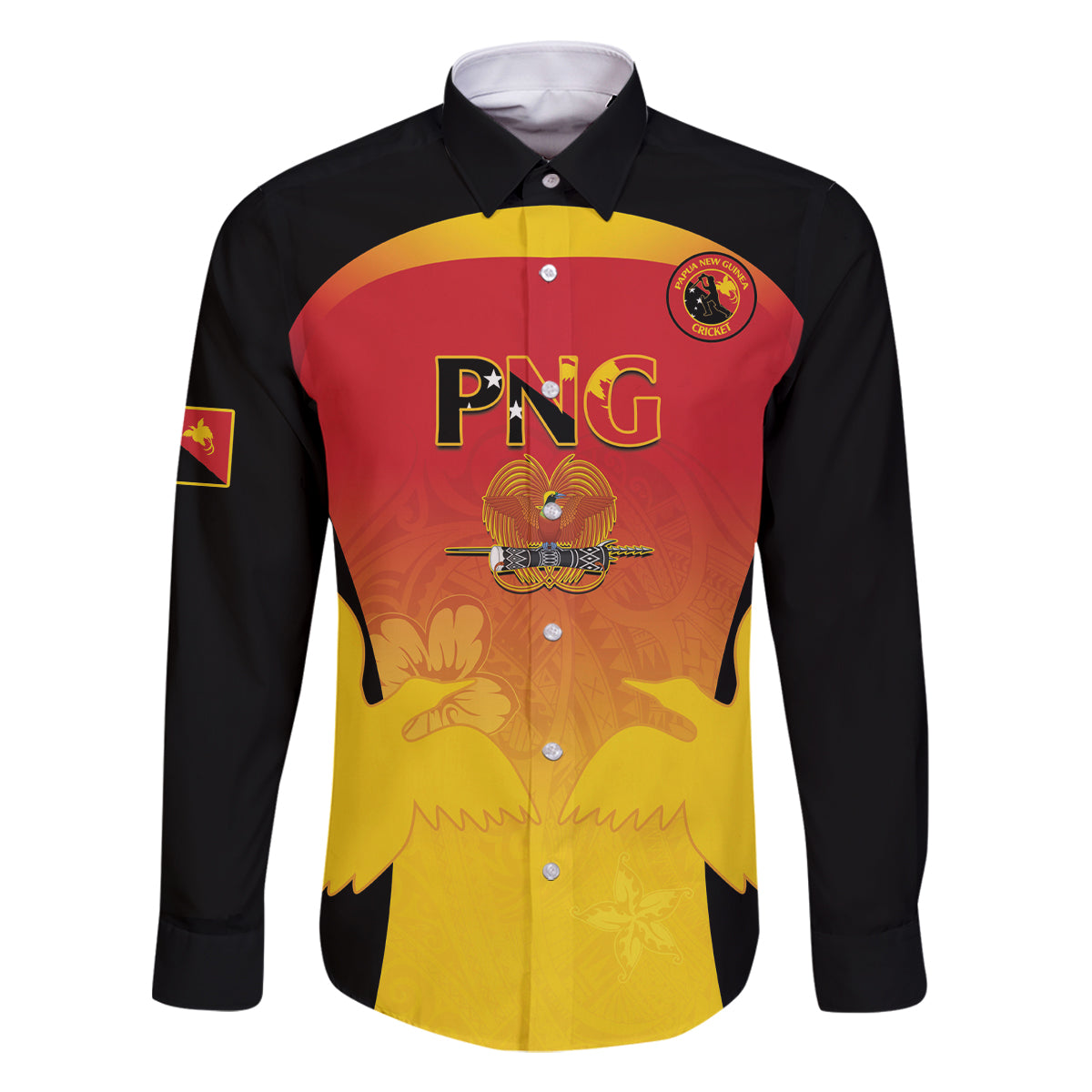 Custom Papua New Guinea Cricket Family Matching Mermaid Dress and Hawaiian Shirt 2024 Go PNG