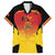 Custom Papua New Guinea Cricket Family Matching Off Shoulder Short Dress and Hawaiian Shirt 2024 Go PNG
