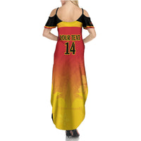 Custom Papua New Guinea Cricket Family Matching Summer Maxi Dress and Hawaiian Shirt 2024 Go PNG