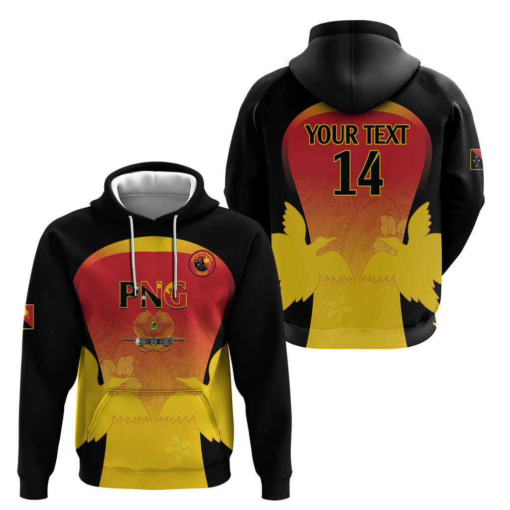 Custom Papua New Guinea Cricket Hoodie 2024 Go PNG