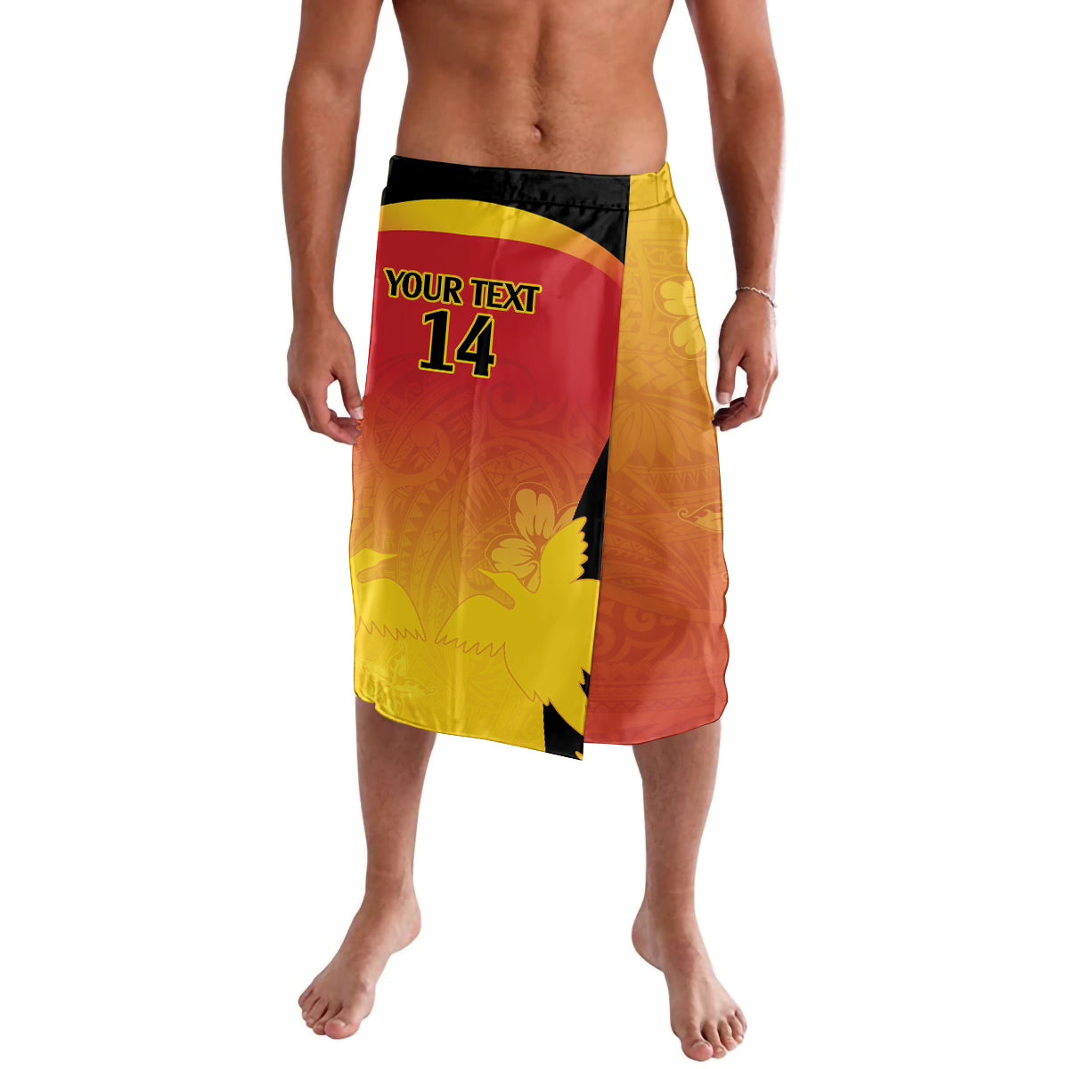 Custom Papua New Guinea Cricket Lavalava 2024 Go PNG