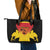 Custom Papua New Guinea Cricket Leather Tote Bag 2024 Go PNG