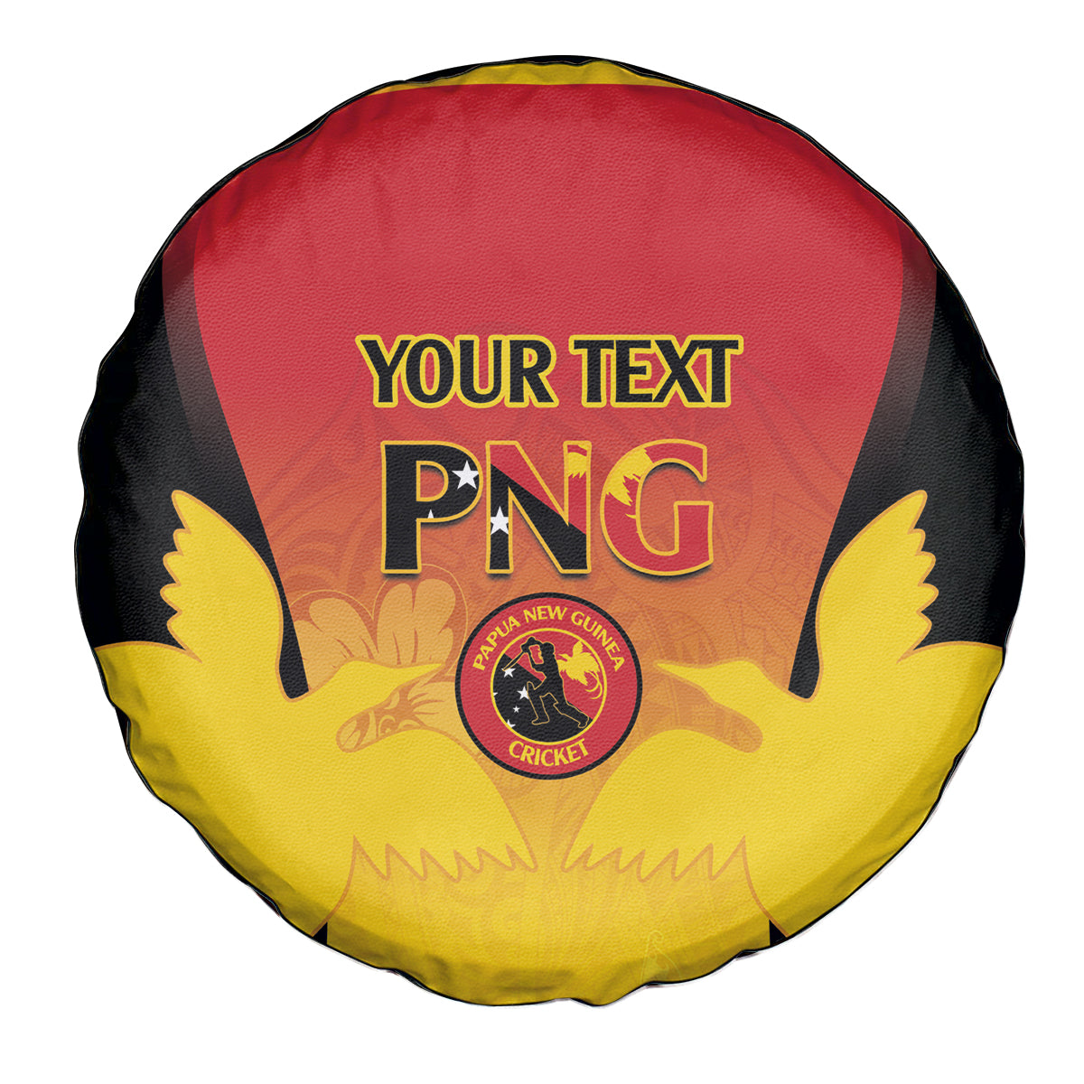 Custom Papua New Guinea Cricket Spare Tire Cover 2024 Go PNG