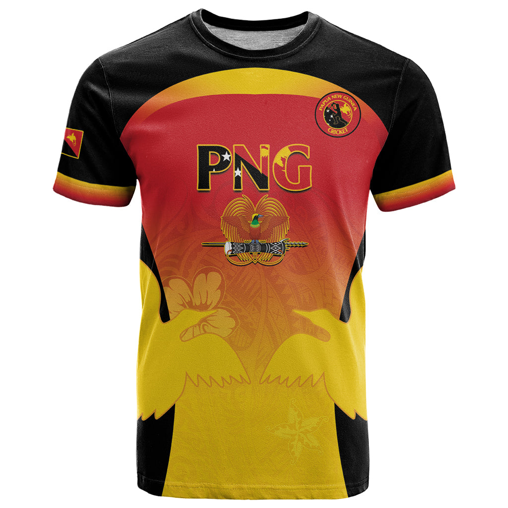 Custom Papua New Guinea Cricket T Shirt 2024 Go PNG