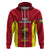 New Caledonia Rugby Hoodie Coat of Arms Mix Polynesian Pattern LT14 - Polynesian Pride