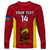 Personalised New Caledonia Rugby Long Sleeve Shirt Coat Of Arms Mix Polynesian Pattern LT14 - Polynesian Pride