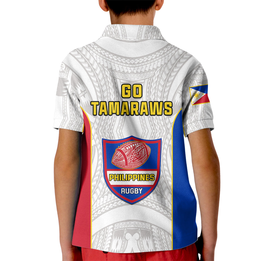 Philippines Rugby Kid Polo Shirt Pacific Pilipinas Go Tamaraws LT14 - Polynesian Pride