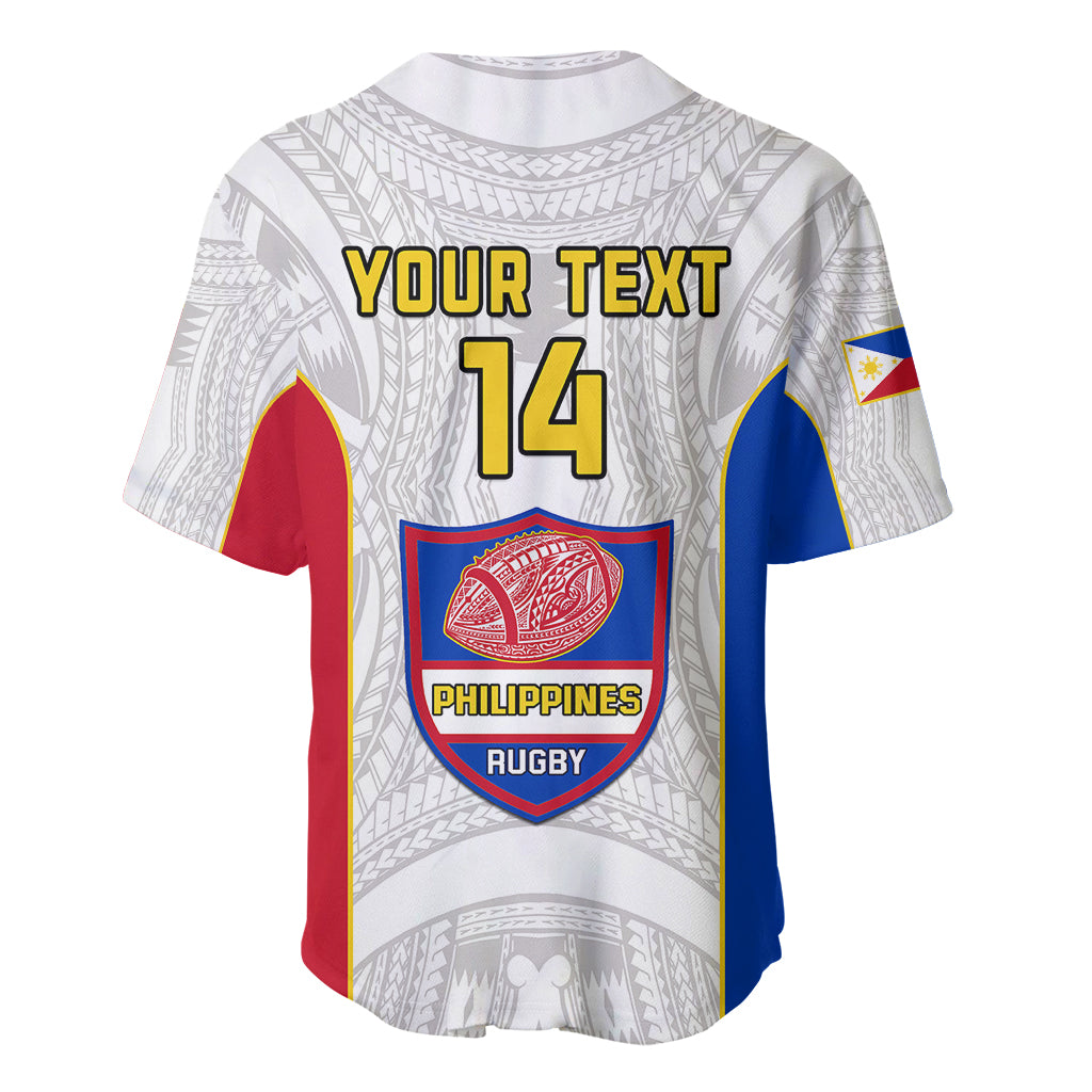 Personalised Philippines Rugby Baseball Jersey Pacific Pilipinas Go Tamaraws LT14 - Polynesian Pride