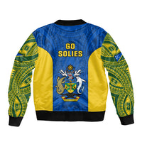 Solomon Islands Rugby Bomber Jacket Pacific Go Solies LT14 - Polynesian Pride