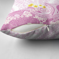 Purple Hawaii Shark Tattoo Pillow Cover Puakenikeni Lei Plumeria Polynesian Pattern