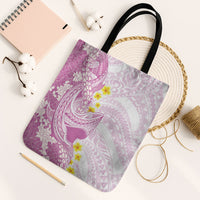 Purple Hawaii Shark Tattoo Tote Bag Puakenikeni Lei Plumeria Polynesian Pattern LT14 Black Strap One Size Purple - Polynesian Pride