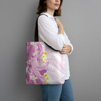 Purple Hawaii Shark Tattoo Tote Bag Puakenikeni Lei Plumeria Polynesian Pattern LT14 - Polynesian Pride