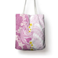 Purple Hawaii Shark Tattoo Tote Bag Puakenikeni Lei Plumeria Polynesian Pattern LT14 - Polynesian Pride