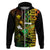 Custom Paddle Board Hawaii Hoodie Molokai 2 Oahu World Championships Kakau Pattern LT14 Zip Hoodie Black - Polynesian Pride