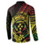 Reggae Kosrae Liberation Day Button Sweatshirt September 8 Polynesian Tattoo - Polynesian Pride