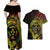 Reggae Kosrae Liberation Day Couples Matching Off Shoulder Maxi Dress and Hawaiian Shirt September 8 Polynesian Tattoo - Polynesian Pride