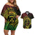 Reggae Kosrae Liberation Day Couples Matching Off Shoulder Short Dress and Hawaiian Shirt September 8 Polynesian Tattoo - Polynesian Pride