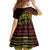Reggae Kosrae Liberation Day Family Matching Off The Shoulder Long Sleeve Dress and Hawaiian Shirt September 8 Polynesian Tattoo - Polynesian Pride