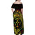 Reggae Kosrae Liberation Day Family Matching Off Shoulder Maxi Dress and Hawaiian Shirt September 8 Polynesian Tattoo - Polynesian Pride