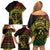 Reggae Kosrae Liberation Day Family Matching Off Shoulder Short Dress and Hawaiian Shirt September 8 Polynesian Tattoo - Polynesian Pride