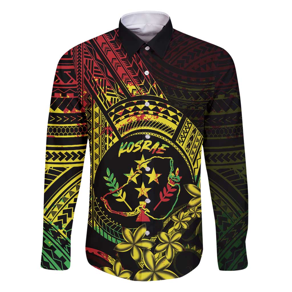 Reggae Kosrae Liberation Day Family Matching Off Shoulder Short Dress and Hawaiian Shirt September 8 Polynesian Tattoo - Polynesian Pride