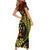 Reggae Kosrae Liberation Day Family Matching Short Sleeve Bodycon Dress and Hawaiian Shirt September 8 Polynesian Tattoo - Polynesian Pride