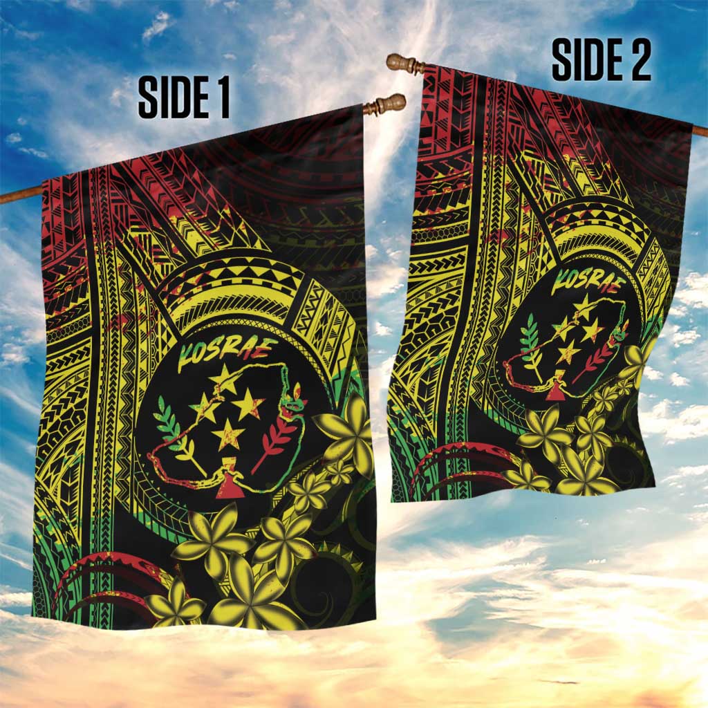 Reggae Kosrae Liberation Day Garden Flag September 8 Polynesian Tattoo - Polynesian Pride