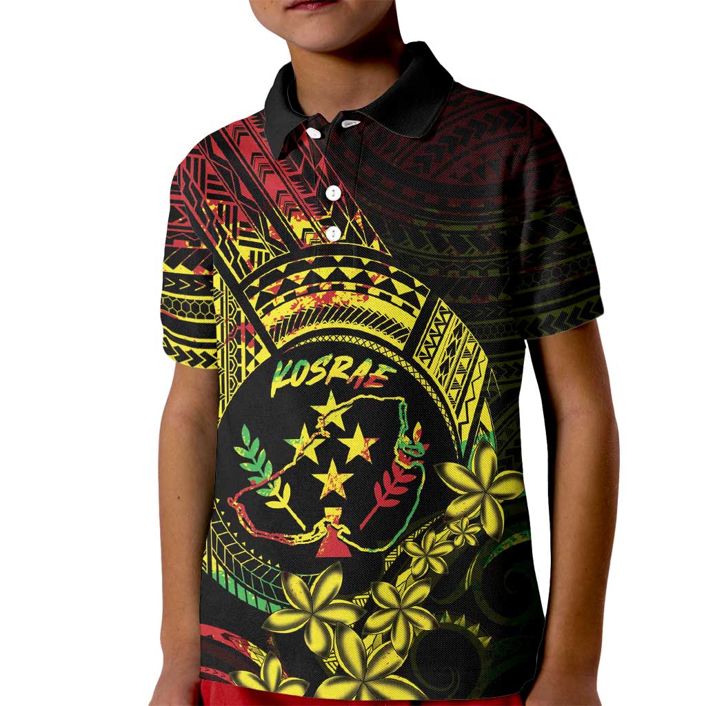 Reggae Kosrae Liberation Day Kid Polo Shirt September 8 Polynesian Tattoo - Polynesian Pride