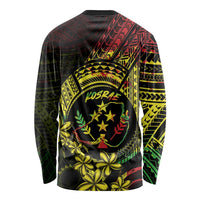 Reggae Kosrae Liberation Day Long Sleeve Shirt September 8 Polynesian Tattoo - Polynesian Pride