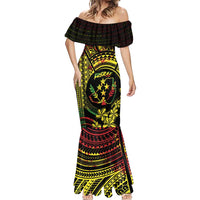 Reggae Kosrae Liberation Day Mermaid Dress September 8 Polynesian Tattoo - Polynesian Pride
