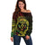 Reggae Kosrae Liberation Day Off Shoulder Sweater September 8 Polynesian Tattoo - Polynesian Pride