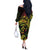 Reggae Kosrae Liberation Day Off The Shoulder Long Sleeve Dress September 8 Polynesian Tattoo - Polynesian Pride